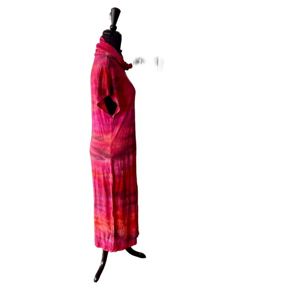 Raquel Allegra Tie-Dye Maxi Dress - Sunset Ombré Bohemian Bliss Size 2 (M) - Picture 3 of 11